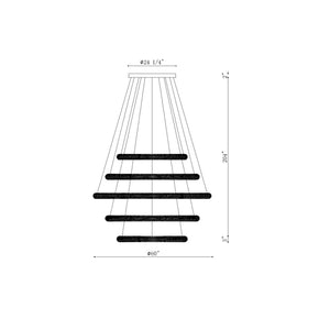 Eurofase - 43928-019 - SASSI-CHD-5LT-60IN-CHR - SASSI - Chrome
