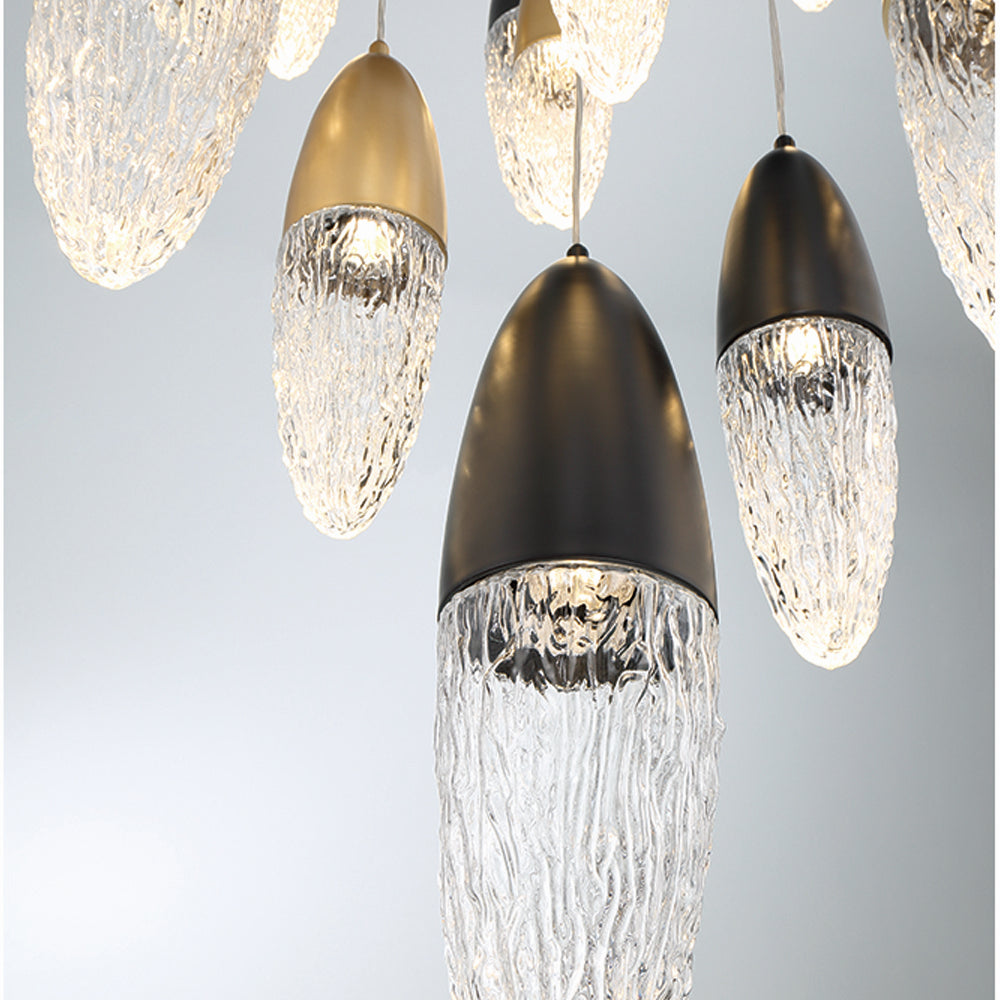 Eurofase - 43859-041 - ECROU-CHD-12LT-30IN-GBM-CL - ECROU - Gold-Black