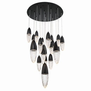 Eurofase - 43860-025 - 22 Light Chandelier - Ecrou - Black