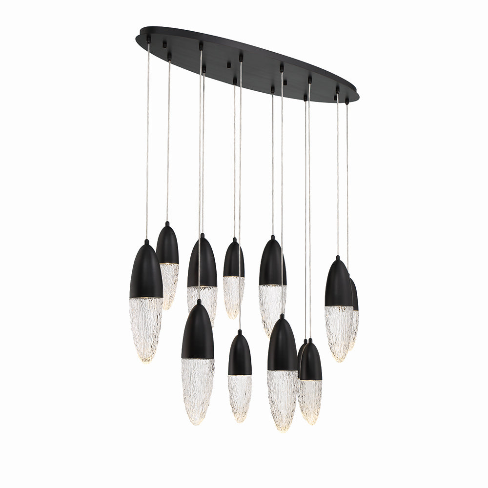 Eurofase - 43861-024 - ECROU-CHD-12LT-44IN-BK-CL - ECROU - Black