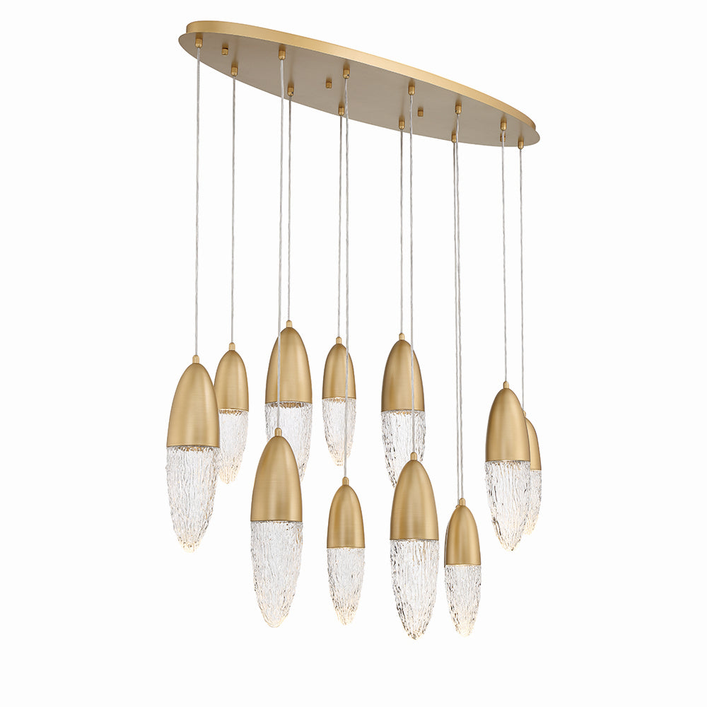 Eurofase - 43861-035 - 12 Light Chandelier - Ecrou - Gold