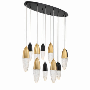 Eurofase - 43861-042 - ECROU-CHD-12LT-44IN-GBM-CL - ECROU - Gold-Black