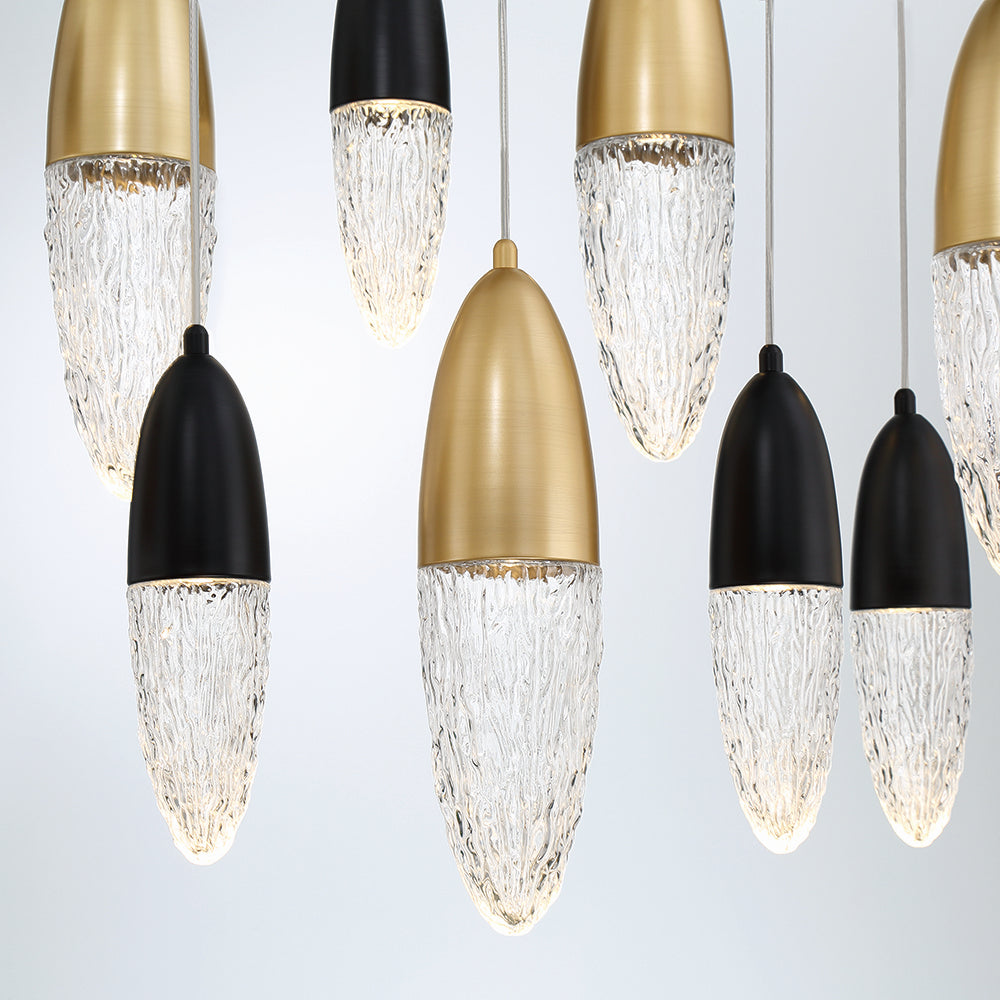 Eurofase - 43861-042 - ECROU-CHD-12LT-44IN-GBM-CL - ECROU - Gold-Black