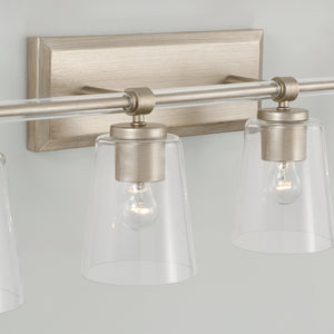 Capital Lighting - 144841BS-523 - Four Light Vanity - Breigh - Brushed Champagne