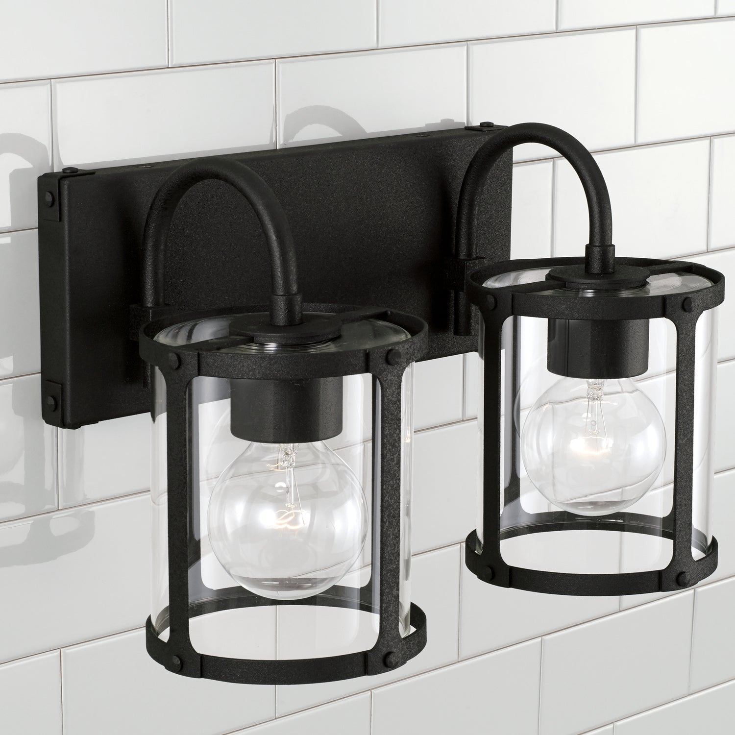 Capital Lighting - 144921BI-527 - Two Light Vanity - Brennen - Black Iron
