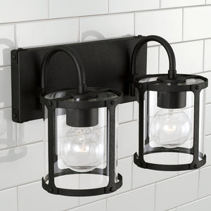 Capital Lighting - 144921BI-527 - Two Light Vanity - Brennen - Black Iron