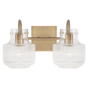 Capital Lighting - 145121AD - Two Light Vanity - Nyla - Aged Brass