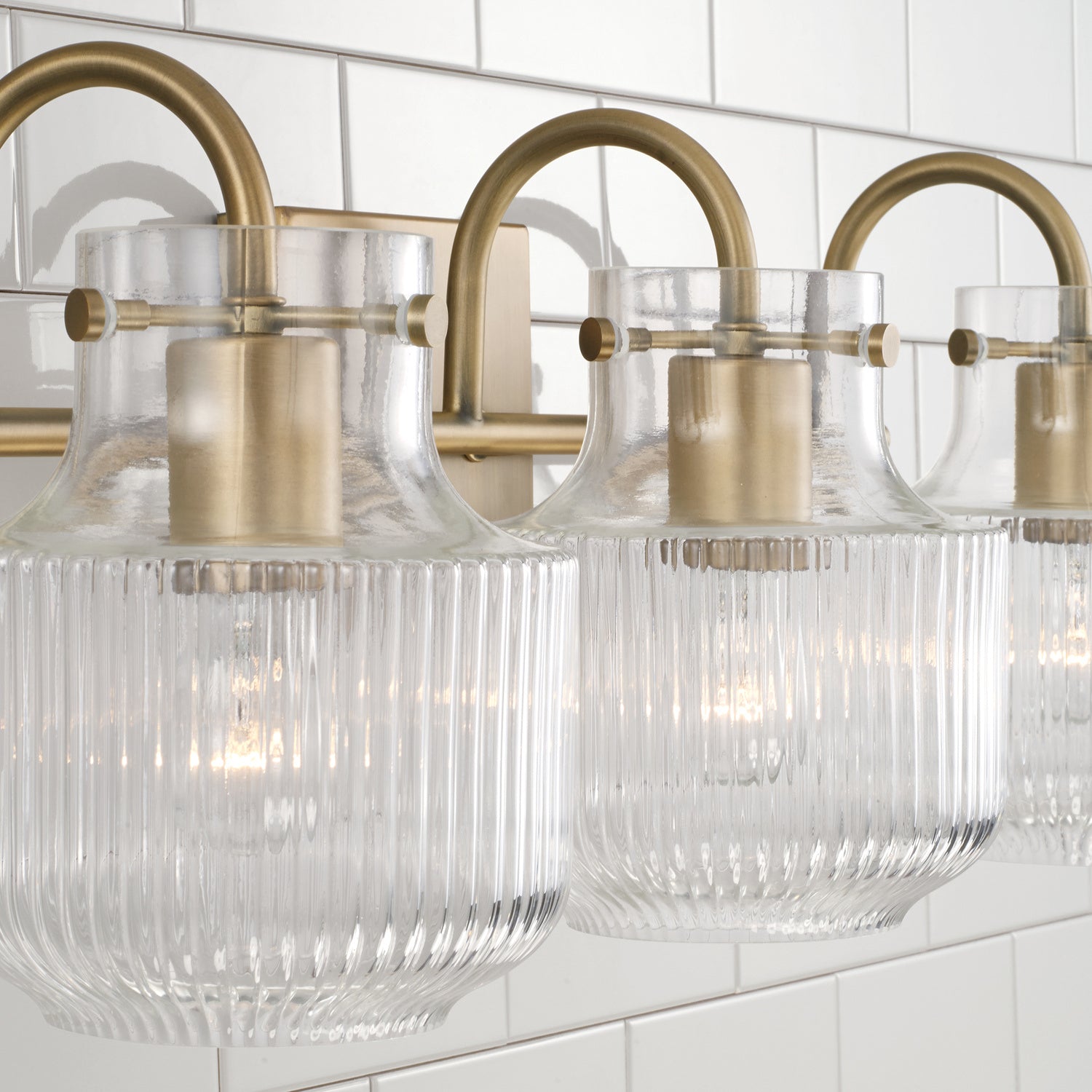Capital Lighting - 145131AD - Three Light Vanity - Nyla - Aged Brass