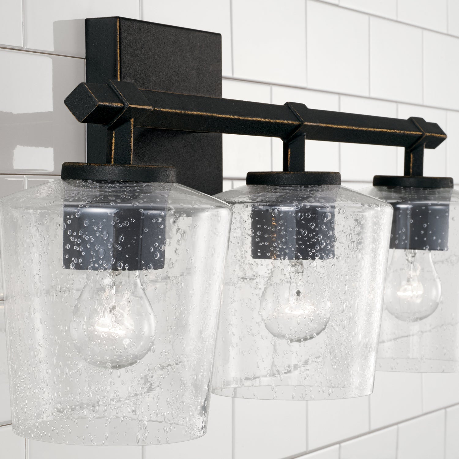 Capital Lighting - 145231IH-526 - Three Light Vanity - Ogden - Brushed Black Iron