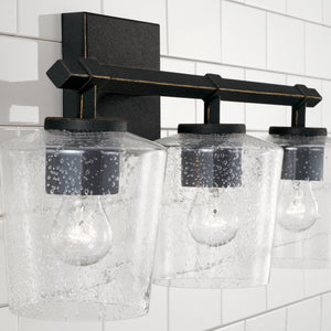 Capital Lighting - 145231IH-526 - Three Light Vanity - Ogden - Brushed Black Iron
