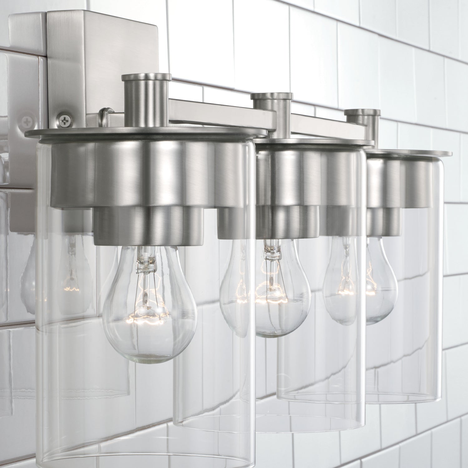 Capital Lighting - 146831BN-532 - Three Light Vanity - Mason - Brushed Nickel