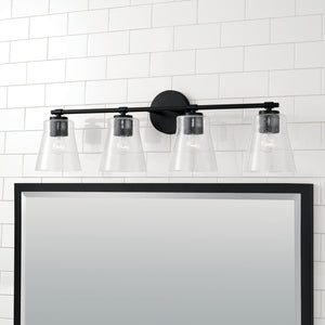 Capital Lighting - 146941MB-533 - Four Light Vanity - Baker - Matte Black