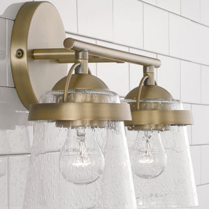 Capital Lighting - 147021AD-534 - Two Light Vanity - Madison - Aged Brass