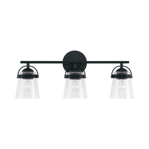 Capital Lighting - 147031MB-534 - Three Light Vanity - Madison - Matte Black