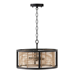 Capital Lighting - 244041FK - Four Light Semi Flush Mount - Rico - Flat Black
