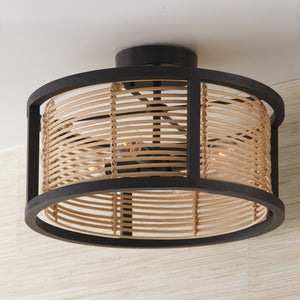 Capital Lighting - 244041FK - Four Light Semi Flush Mount - Rico - Flat Black