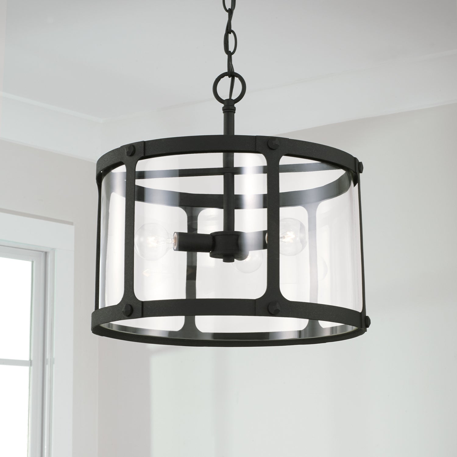 Capital Lighting - 244931BI - Three Light Semi Flush Mount - Brennen - Black Iron