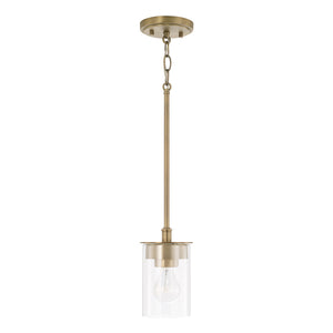 Capital Lighting - 246811AD-532 - One Light Semi Flush Mount - Mason - Aged Brass