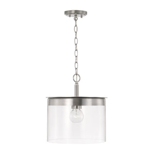 Capital Lighting - 246812BN - One Light Semi Flush Mount - Mason - Brushed Nickel