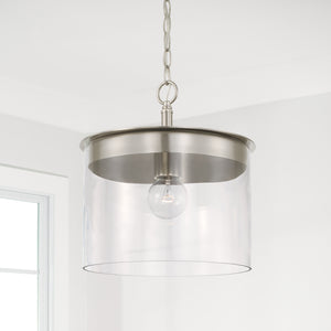 Capital Lighting - 246812BN - One Light Semi Flush Mount - Mason - Brushed Nickel