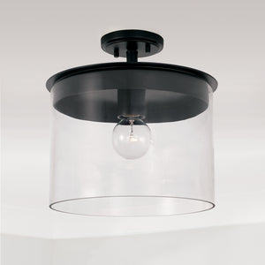 Capital Lighting - 246812MB - One Light Semi Flush Mount - Mason - Matte Black