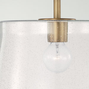 Capital Lighting - 246911AD - One Light Pendant - Baker - Aged Brass
