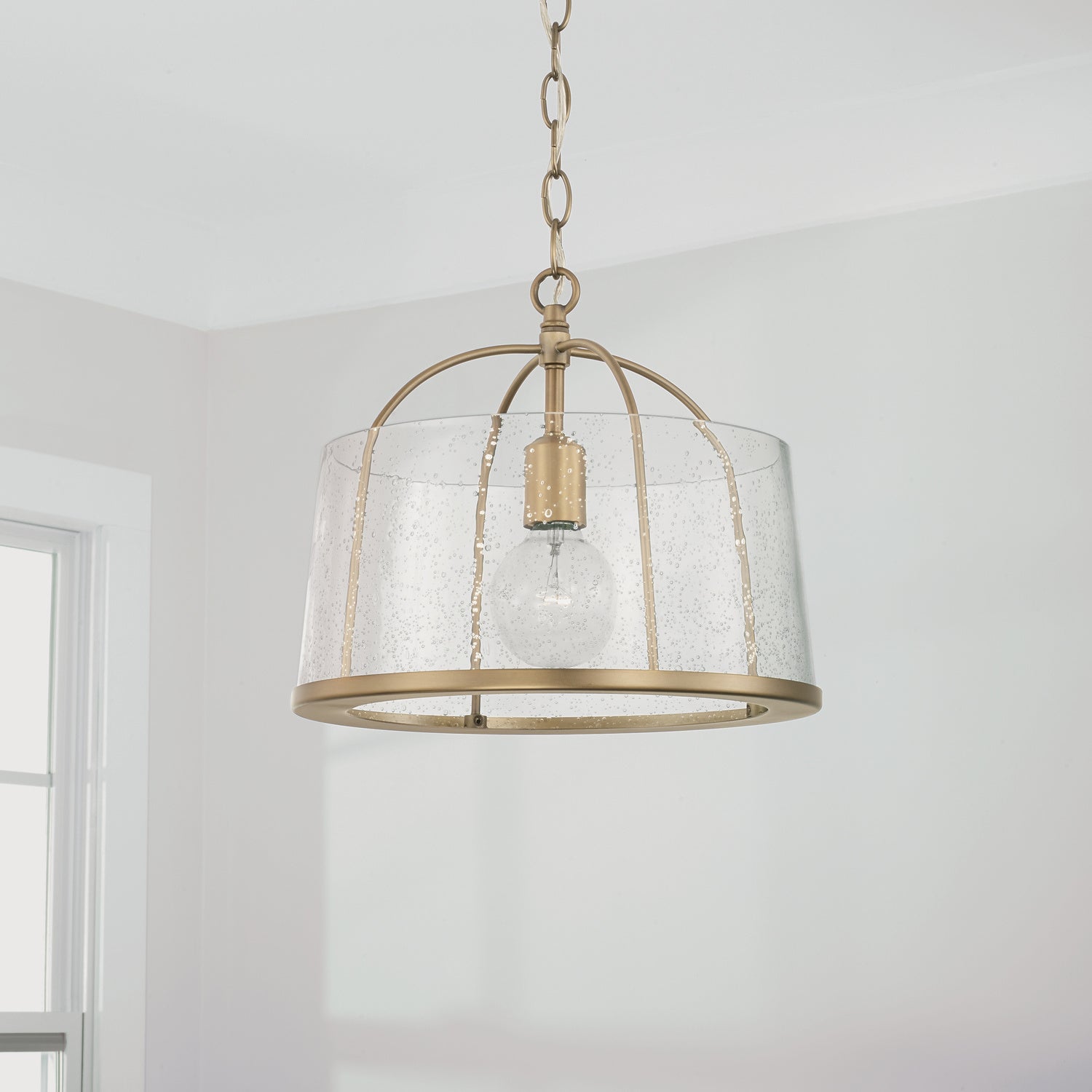 Capital Lighting - 247011AD - One Light Semi Flush Mount - Madison - Aged Brass