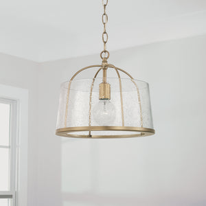 Capital Lighting - 247011AD - One Light Semi Flush Mount - Madison - Aged Brass