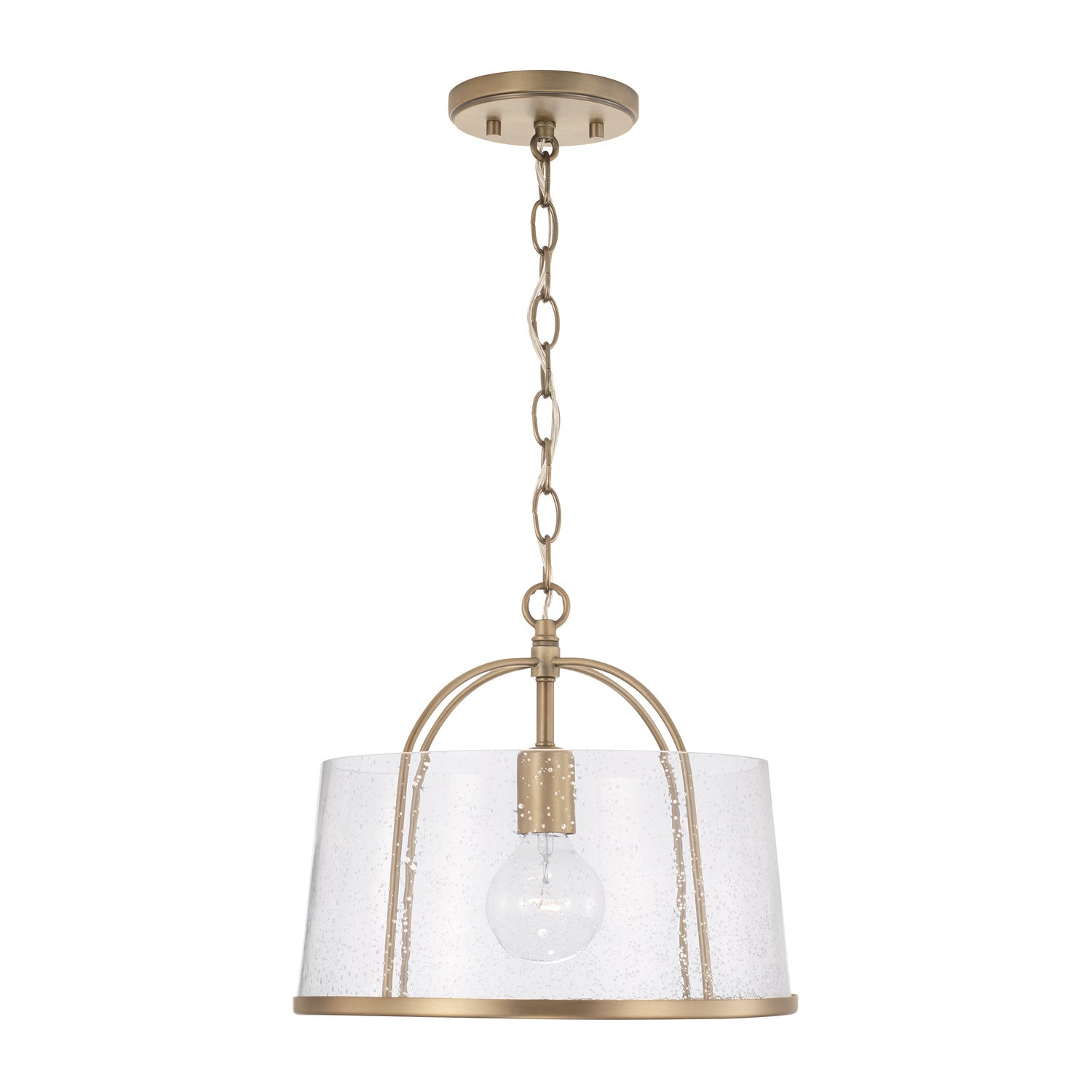Capital Lighting - 247011AD - One Light Semi Flush Mount - Madison - Aged Brass