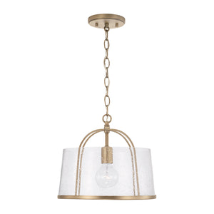 Capital Lighting - 247011AD - One Light Semi Flush Mount - Madison - Aged Brass
