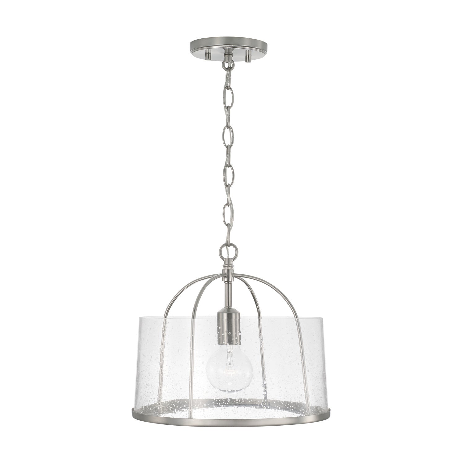 Capital Lighting - 247011BN - One Light Semi Flush Mount - Madison - Brushed Nickel
