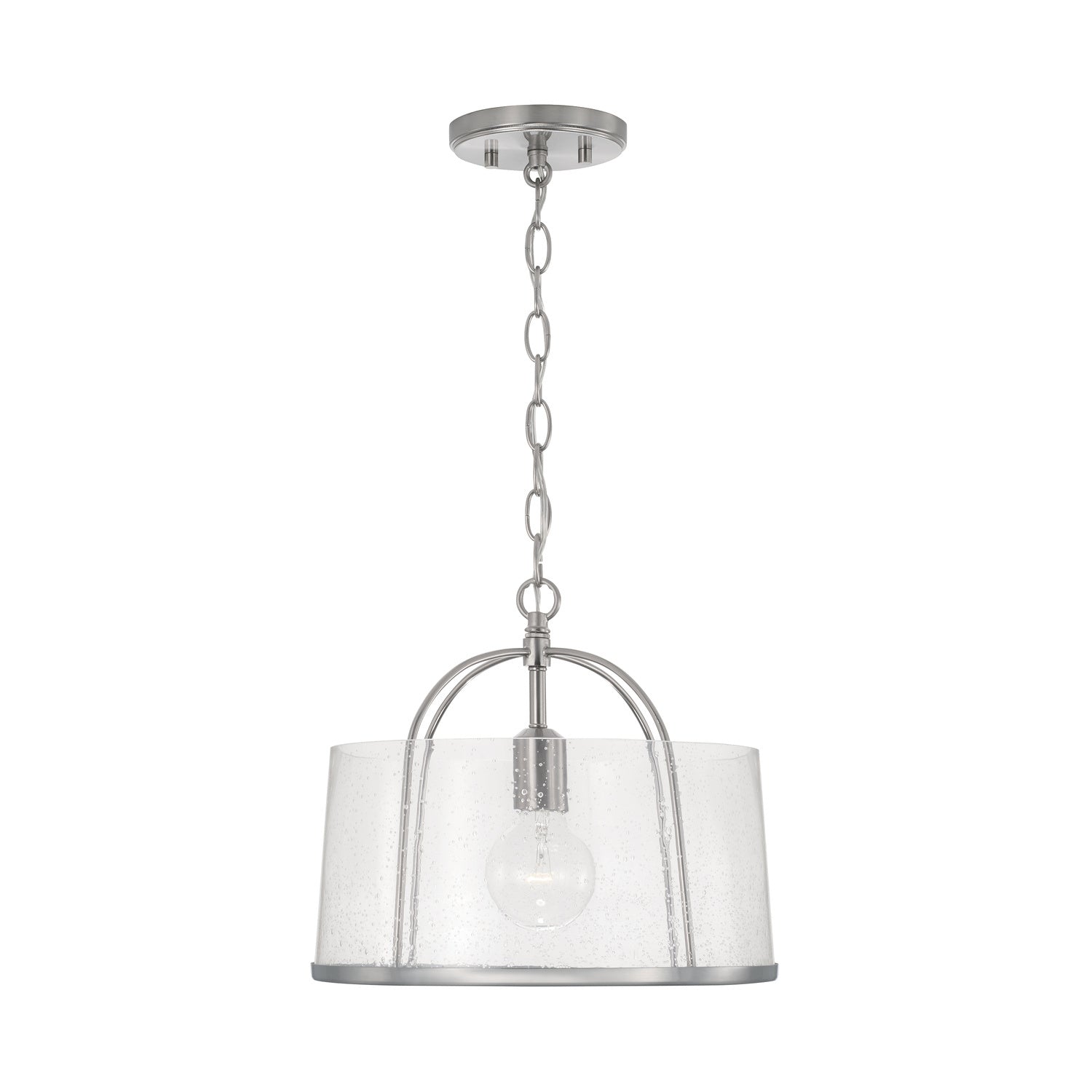 Capital Lighting - 247011BN - One Light Semi Flush Mount - Madison - Brushed Nickel