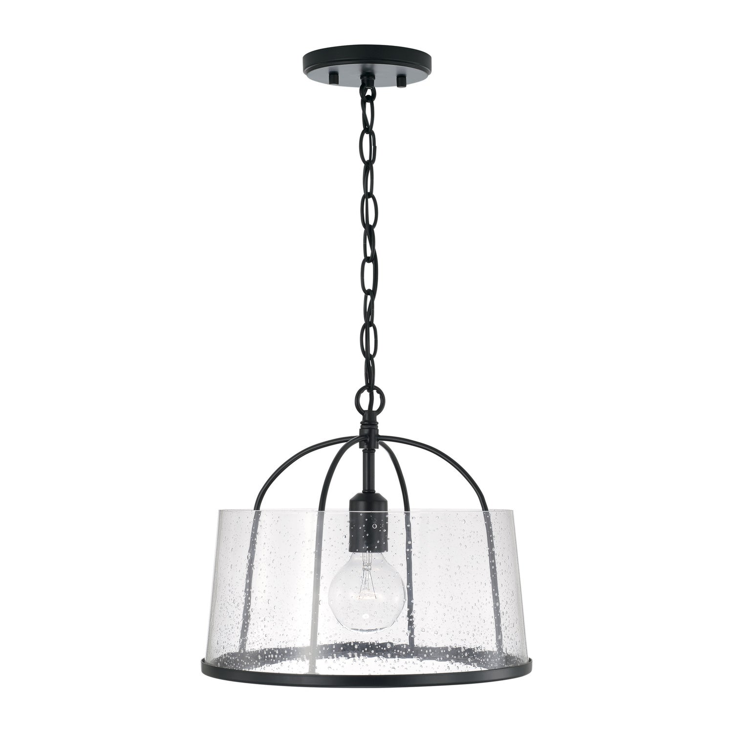 Capital Lighting - 247011MB - One Light Semi Flush Mount - Madison - Matte Black