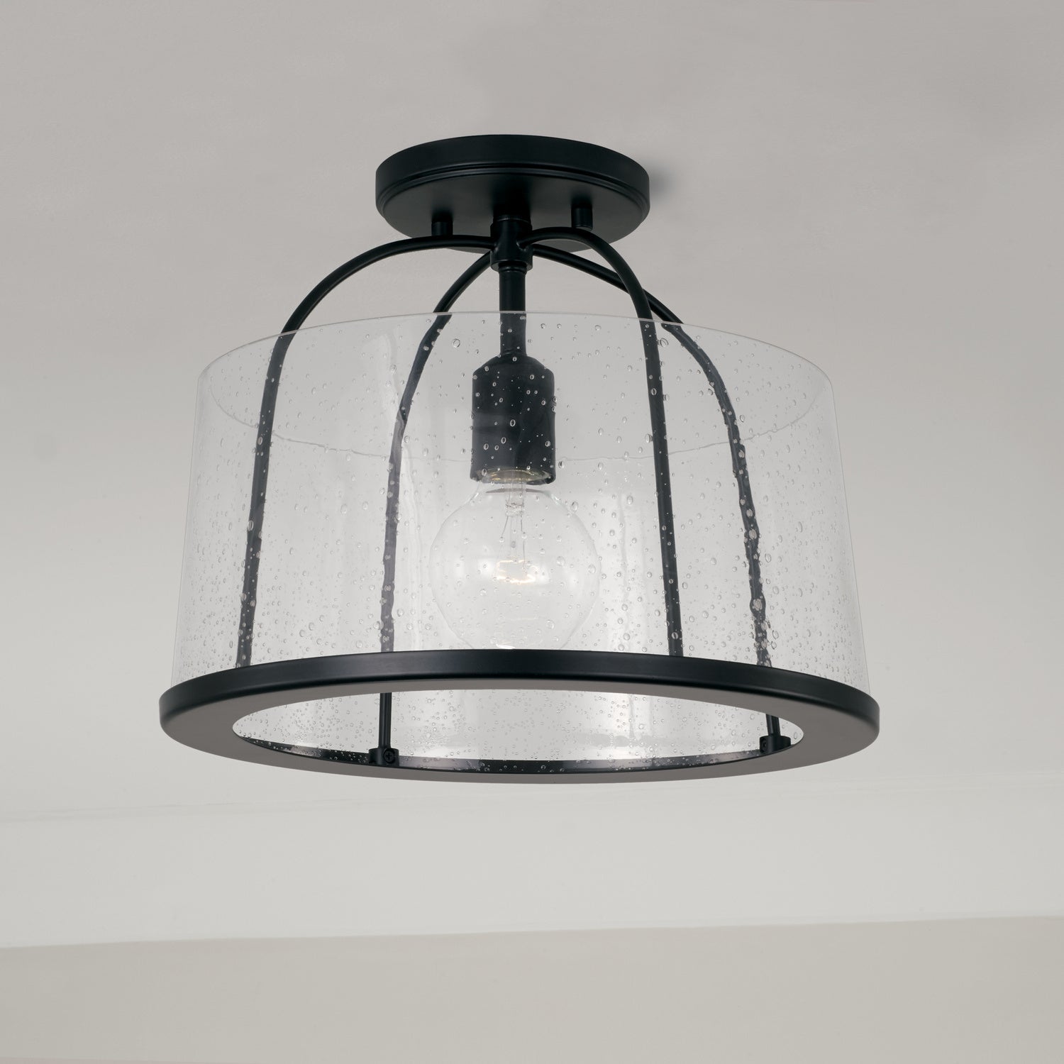 Capital Lighting - 247011MB - One Light Semi Flush Mount - Madison - Matte Black