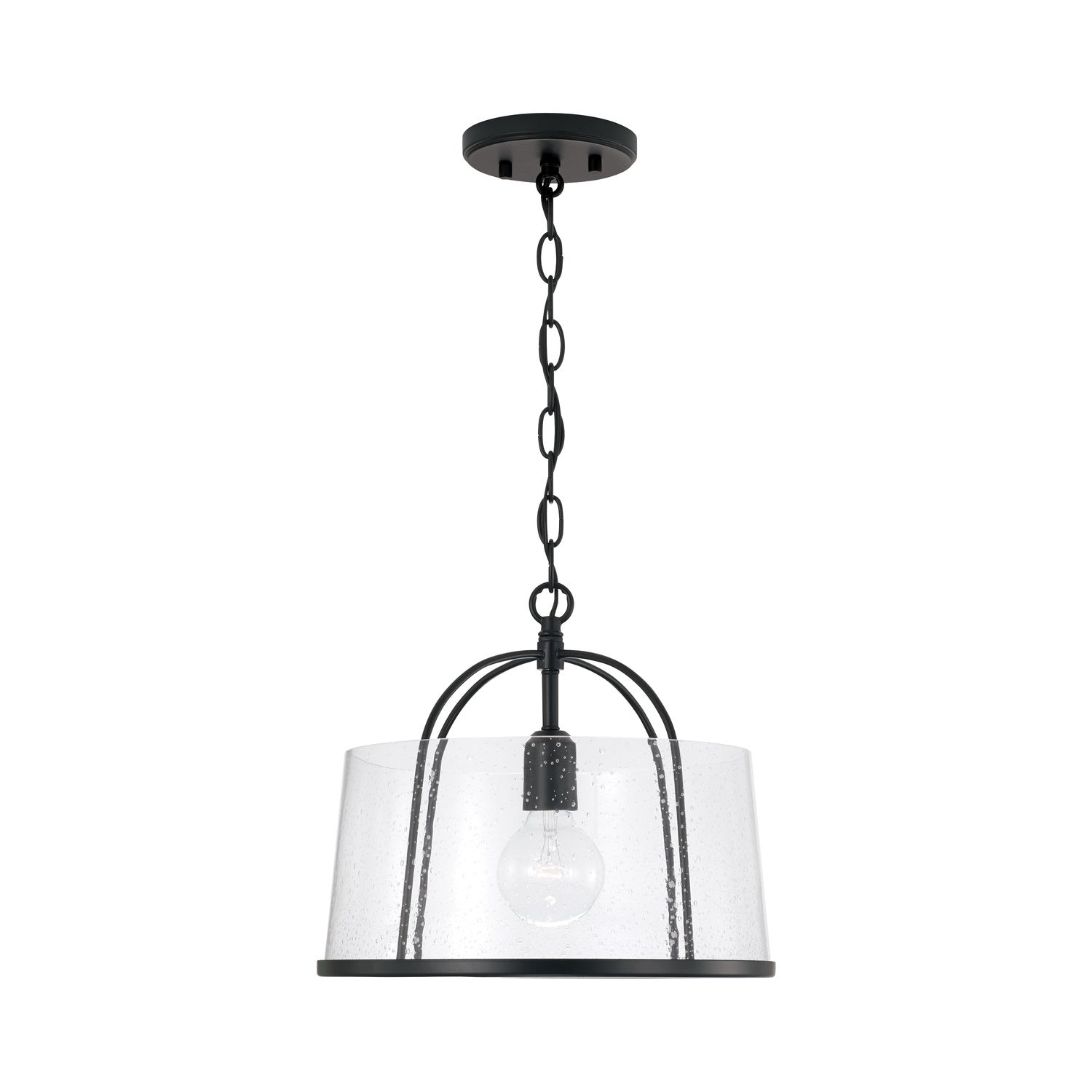 Capital Lighting - 247011MB - One Light Semi Flush Mount - Madison - Matte Black