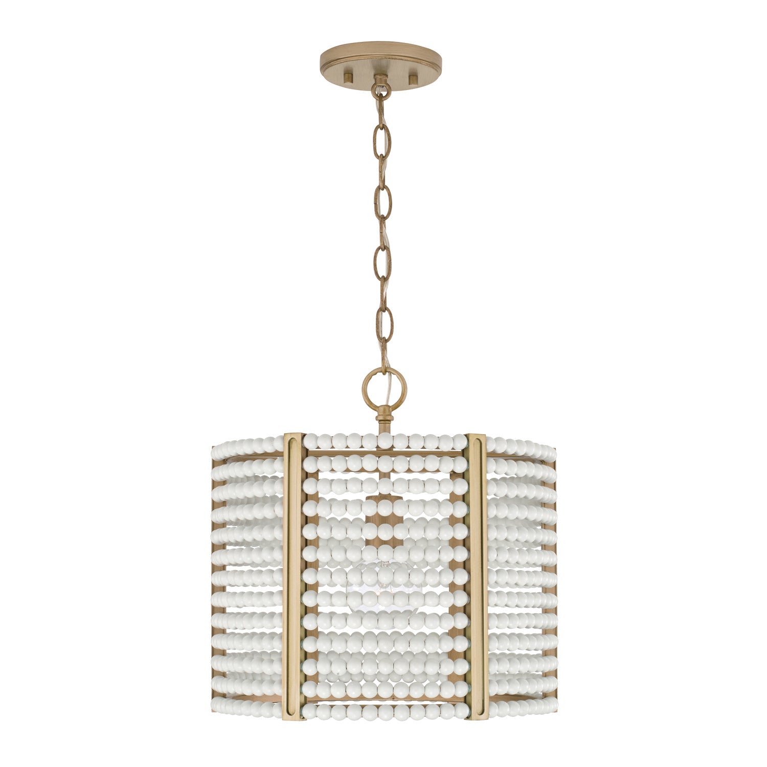 Capital Lighting - 247111AP - One Light Semi Flush Mount - Brynn - Aged Brass Painted