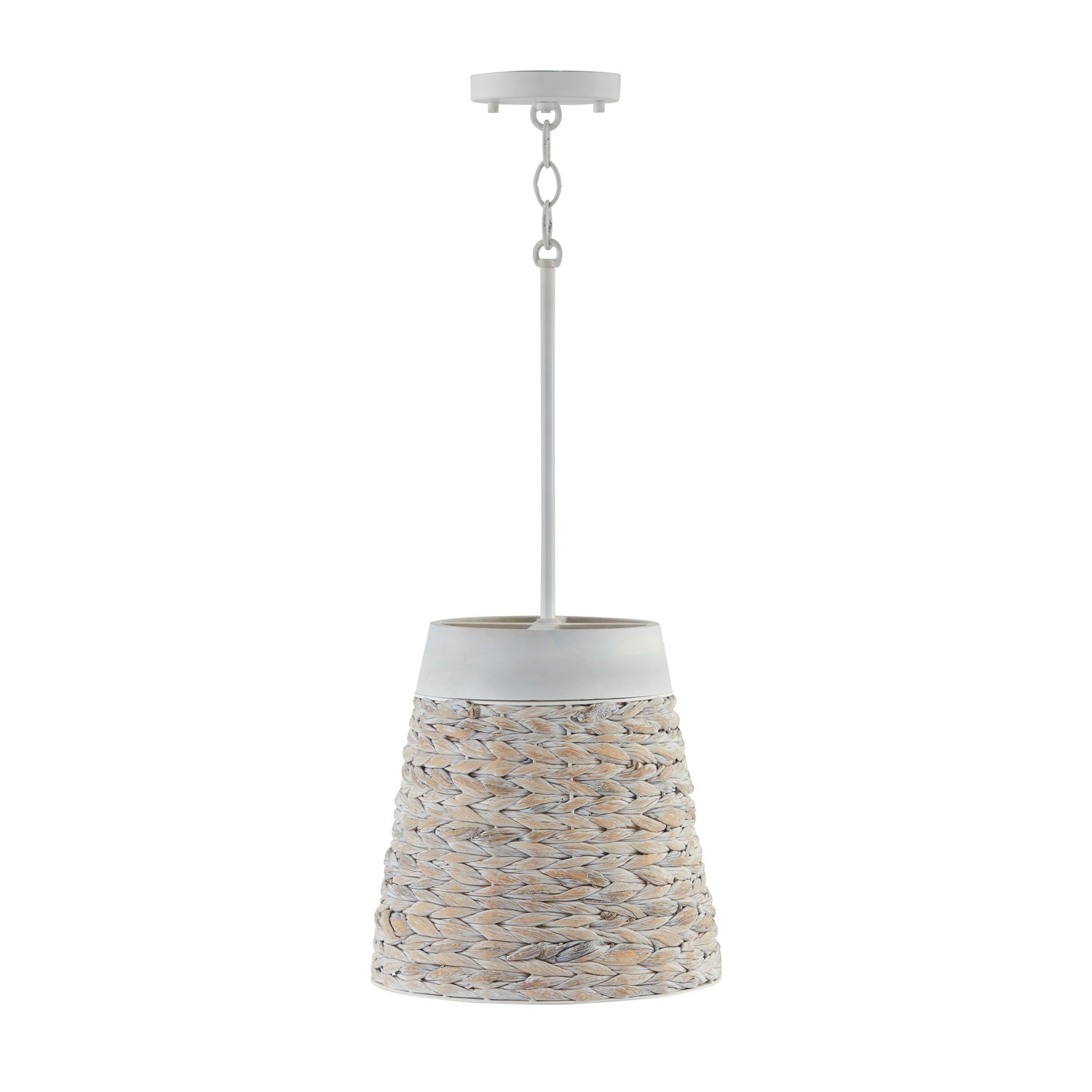 Capital Lighting - 343911HW - One Light Pendant - Tallulah - Chalk Wash