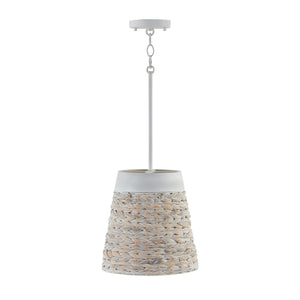 Capital Lighting - 343911HW - One Light Pendant - Tallulah - Chalk Wash