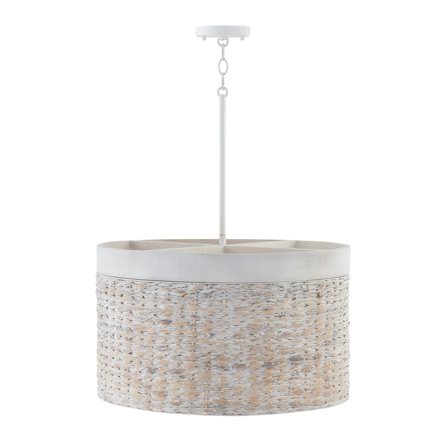 Capital Lighting - 343942HW - Four Light Pendant - Tallulah - Chalk Wash