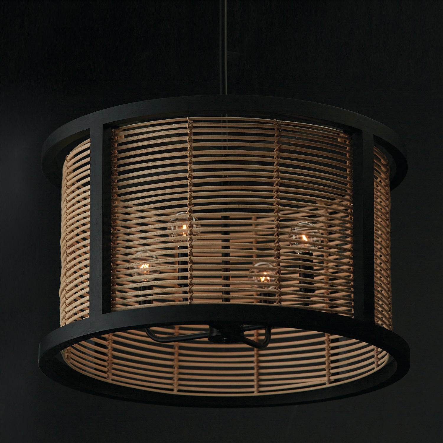 Capital Lighting - 344061FK - Four Light Pendant - Rico - Flat Black