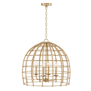 Capital Lighting - 344141MA - Four Light Pendant - Wren - Matte Brass