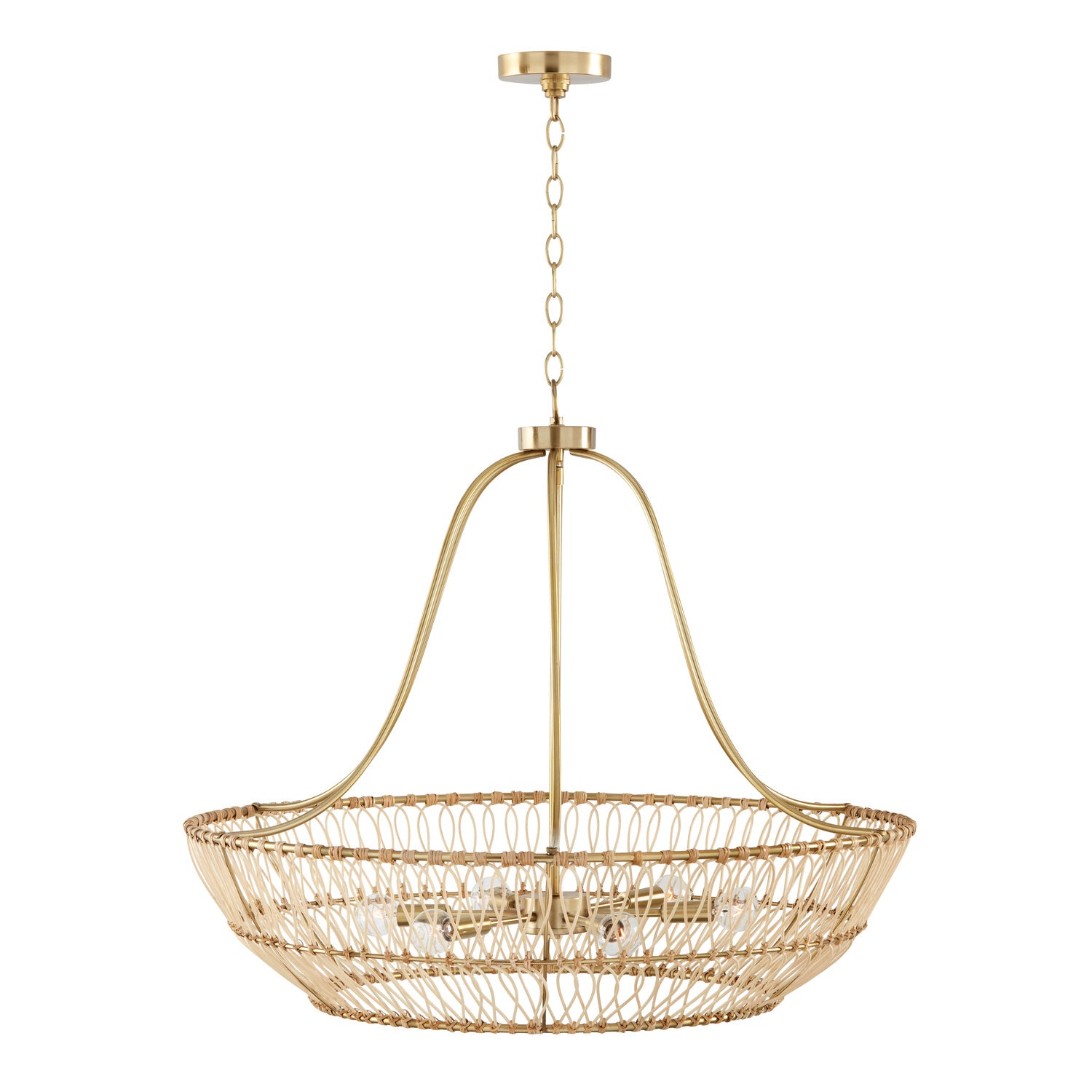 Capital Lighting - 444161MA - Six Light Chandelier - Wren - Matte Brass