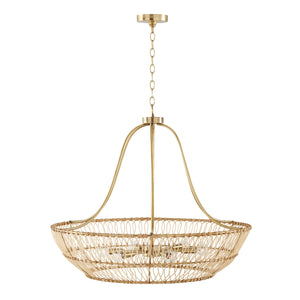 Capital Lighting - 444161MA - Six Light Chandelier - Wren - Matte Brass