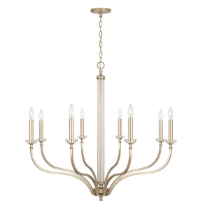 Capital Lighting - 444881BS - Eight Light Chandelier - Breigh - Brushed Champagne