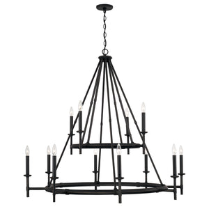 Capital Lighting - 445201IH - 12 Light Chandelier - Ogden - Brushed Black Iron