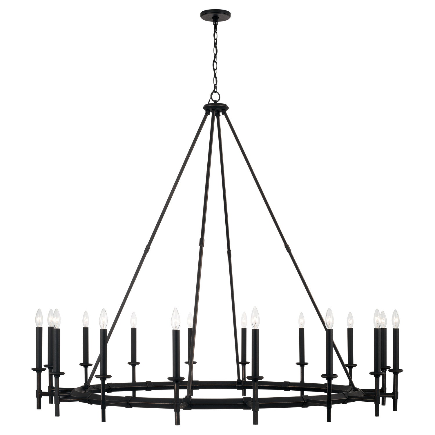 Capital Lighting - 445202IH - 16 Light Chandelier - Ogden - Brushed Black Iron