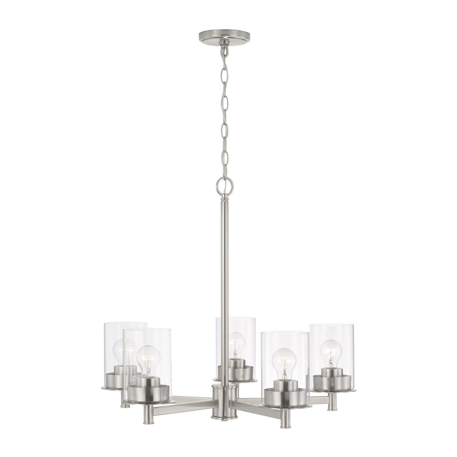 Capital Lighting - 446851BN-532 - Five Light Chandelier - Mason - Brushed Nickel