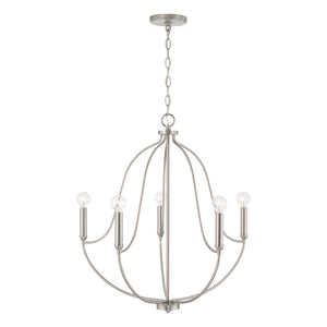 Capital Lighting - 447051BN - Five Light Chandelier - Madison - Brushed Nickel