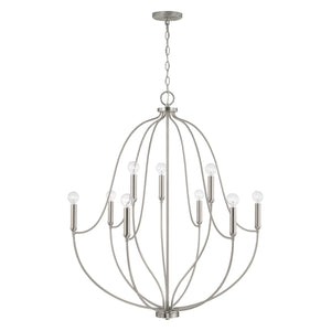 Capital Lighting - 447091BN - Nine Light Chandelier - Madison - Brushed Nickel