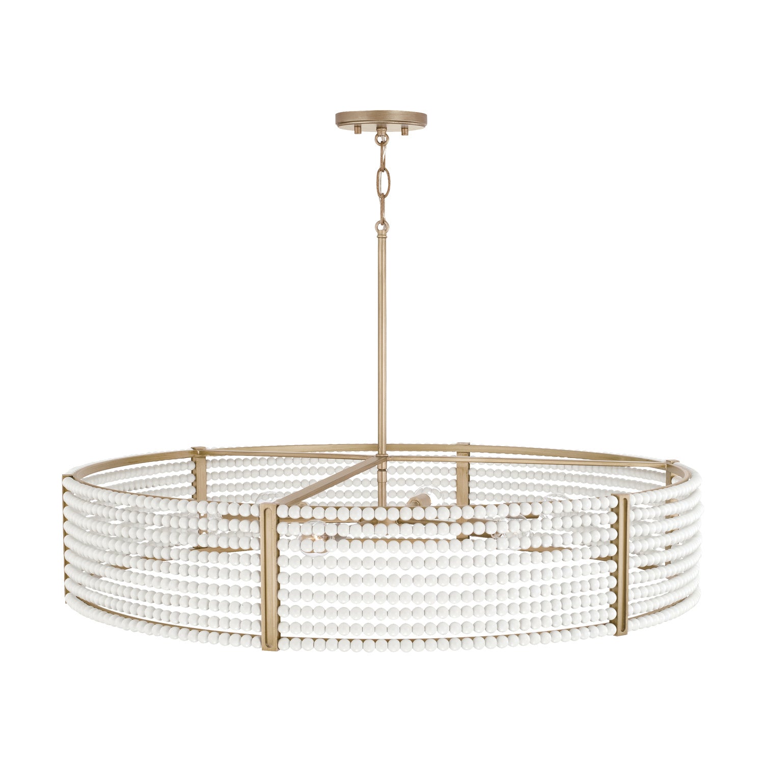 Capital Lighting - 447161AP - Six Light Chandelier - Brynn - Aged Brass Painted